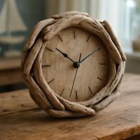 Horloge murale en bois flotté DIY facile