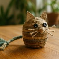 Fabrique un jouet pour chat en 5 min